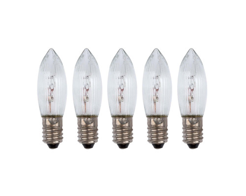 Лампа накаливания, цоколь Е10, мощность 3Вт, 5 шт