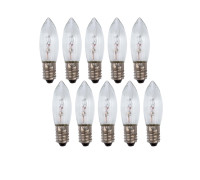 Лампа накаливания, цоколь Е10, мощность 3Вт, 10 шт