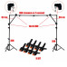 Переносной каркас для фотофона KFUP-280Z с усиленными углами против провисания, высота до 2 м и ширина до 2,80 м, с прищепками