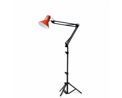 Напольная лампа с красным абажуром LR-PJ на пантографе на штативе JBH