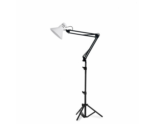 Напольная лампа с белым абажуром LW-PJ на пантографе на штативе JBH