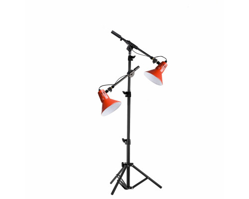 Напольный светильник JBAR-2 с красными абажурами на штативе JBH