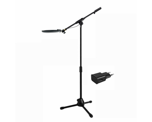 Напольный светильник ML-20A со светодиодной лампой RGB диаметром 20 см с адаптером на штативе ML