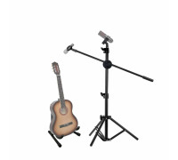 Микрофонная стойка MCPro-5G c 2 держателями для микрофона в комплекте с подставкой для гитары