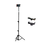 Напольная стойка штатив JBH-G25P в комплекте с 3 держателями для телефона от 5,7 см и для планшета до 25 см