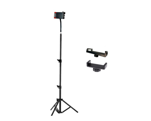 Напольная стойка штатив JBH-G25P в комплекте с 3 держателями для телефона от 5,7 см и для планшета до 25 см