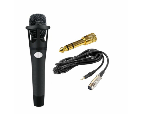 Микрофон E300 с кабелем XLR - jack 3.5, 3 pin, 2 м и переходником на Jack 6.3 mm