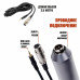 Микрофон E300 с кабелем XLR - jack 3.5, 2 м, и переходником на Jack 6.3 mm на настольной стойке NVP-41 с регулировкой высоты 15-25 см