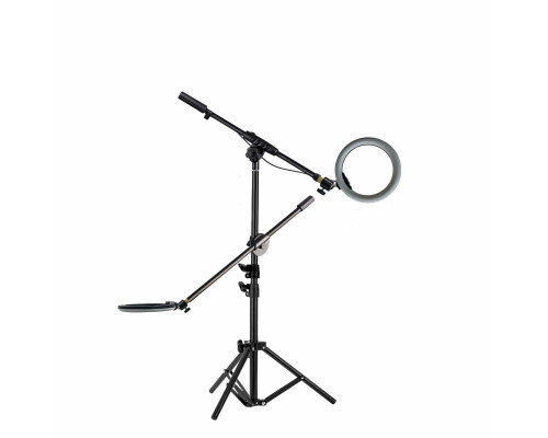 Напольный светильник JBL-2 в виде двух ламп диаметром 20 см на штативе JBH