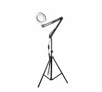 Напольная лампа лупа LN-22L на штативе JBH-U2 светодиодная, черная