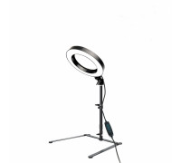 Настольная лампа LT-16 в виде кольцевого светильника диаметром 16 см