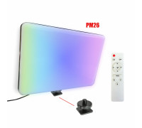 Осветитель RGB PM-26A на пульте управления с регулировкой цвета и яркости с адаптером холодный башмак