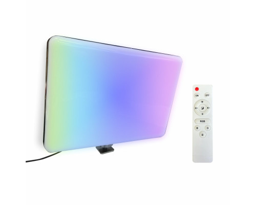 Осветитель RGB PM-26A на пульте управления с регулировкой цвета и яркости с адаптером холодный башмак