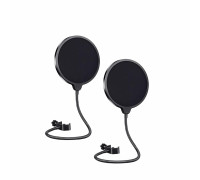 Поп-фильтр с двойным слоем нейлона для микрофона, диаметр 10 см, 2 шт