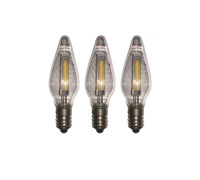 Комплект светодиодных лампочек LED -3 в виде свечи с цоколем Е10, 3 шт