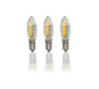 Комплект светодиодных лампочек LED-3T теплый свет с цоколем Е10, 3 шт