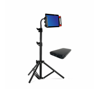 Напольная стойка штатив JBH-G18PB с держателем для телефона и планшета 11.5-18 см и внешним аккумулятором