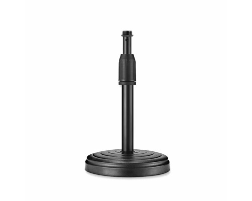 Настольная стойка ZM-02P58 с круглым основанием для микрофона с резьбой 5/8, пластиковая резьба