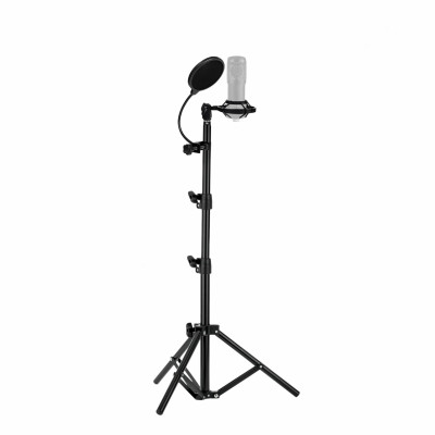 Напольная стойка JBH-PP10 с держателем для микрофона паук P1 и поп-фильтром 10 см