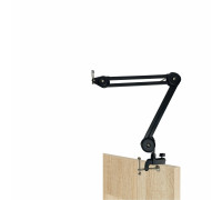 Настольная стойка пантограф PT2S-58 с усиленной струбциной горизонтального и вертикального крепления для микрофонов с резьбой 5/8"