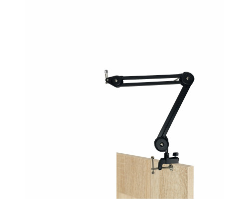 Настольная стойка пантограф PT2S-58 с усиленной струбциной горизонтального и вертикального крепления для микрофонов с резьбой 5/8"