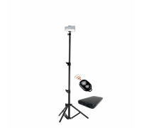 Напольный штатив JBH-85PBK с держателем для телефона на шарнире, кнопкой Bluetooth и внешним аккумулятором