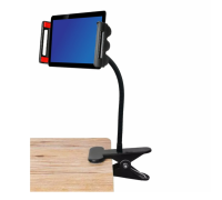 Гибкий держатель для телефона или планшета размером до 18 см на прищепке