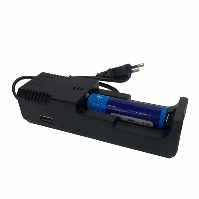 Зарядное устройство HD-8866 и аккумулятор Li-ion 18650, 2000 мАч