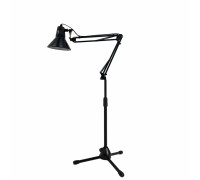 Напольная лампа с черным абажуром LB-PM на пантографе на штативе ML