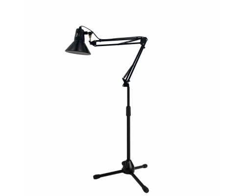 Напольная лампа с черным абажуром LB-PM на пантографе на штативе ML