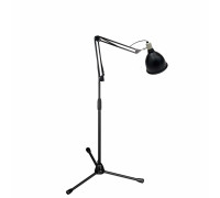 Напольный светильник VAL-PM с винтажным абажуром на пантографе, с лампочкой в комплекте