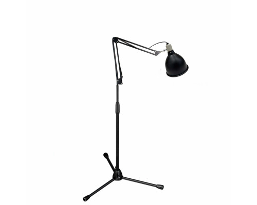 Напольный светильник VAL-PM с винтажным абажуром на пантографе, с лампочкой в комплекте