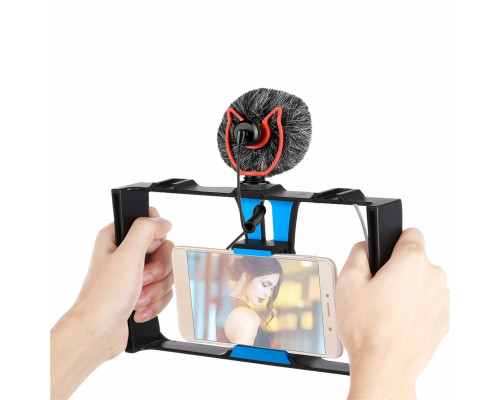 Комплект для съемки K-KP с держателем телефона клетка и микрофоном пушкой