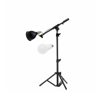 Светильник JBHVAL-1T с лампочкой, металлический черный на напольной стойке, освещение для дома