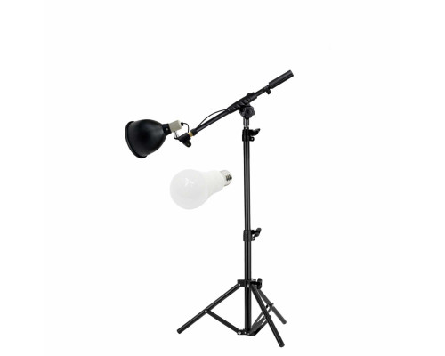 Светильник JBHVAL-1T с лампочкой, металлический черный на напольной стойке, освещение для дома