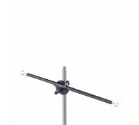 Универсальная горизонтальная планка 60 см с крючками с двух сторон с соединением 15х15 мм на штатив