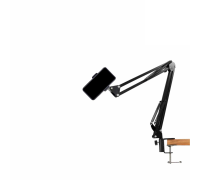 Держатель для телефона DTNB-35 на пантографе с шарнирным креплением и струбциной