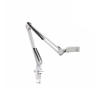 Держатель DTPB-1 для телефона для съемки на пантографе с усиленной струбциной до 7,5 см, белый