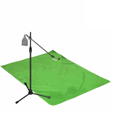 Комплект MLKDT-F152 для горизонтальной съемки сверху: напольный штатив ML с крючком для противовеса, держатель для телефона до 85 мм и фон 1.5х2м