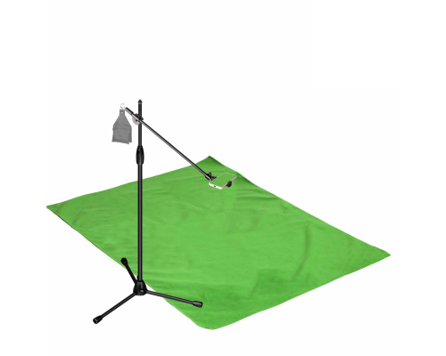 Комплект MLKDT-F152 для горизонтальной съемки сверху: напольный штатив ML с крючком для противовеса, держатель для телефона до 85 мм и фон 1.5х2м