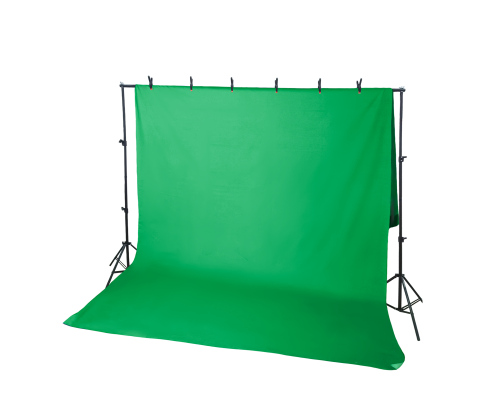 Каркас JBH-GP2P-F183P с планкой из 3 секций, шириной до 2 метров с фоном 1,8х3 м и 6 прищепками