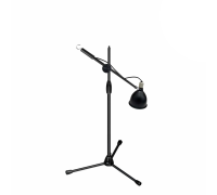 Защитный плафон TPS-ML63K маленький черный для освещения террариума на напольной стойке с крючком для противовеса