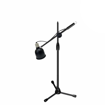 Защитный плафон TPLD-ML63K большой черный с регулировкой яркости для освещения террариума на напольной стойке с крючком для противовеса