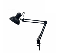 Лампа SPS64-B, cветильник настольный черный на пантографе и струбцине для толстых столешниц до 6.4 см