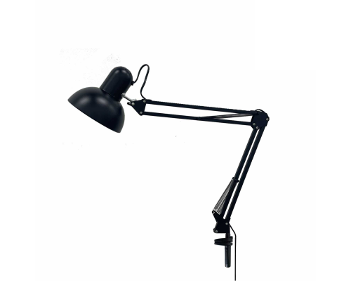 Лампа SPS64-B, cветильник настольный черный на пантографе и струбцине для толстых столешниц до 6.4 см