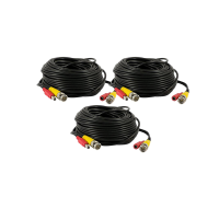 Кабель комбинированный для видеонаблюдения BNC/DC-BNC/DC, 40 метров, 3 шт