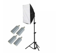 Софтбокс с блоком SBLS-L4-40W с 4 лампочками 40W на усиленном штативе