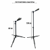 Набор PCHGF-01B: подставка для гитары напольная с автозахватом и подножка для гитариста