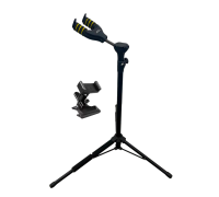 Набор PCHDT-01: подставка для гитары напольная с автозахватом и держатель для телефона на гитару