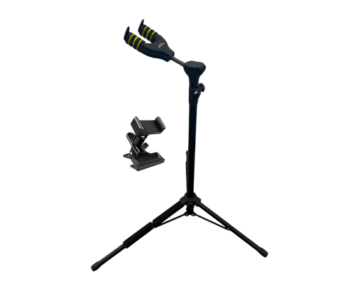 Набор PCHDT-01: подставка для гитары напольная с автозахватом и держатель для телефона на гитару